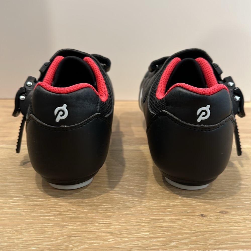 Pelaton Cycling Shoes size 39 Spin Cycle Class At Home Bike Biking Black Red - Picture 4 of 6